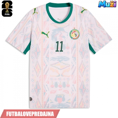 Lacne Muži Futbalové dres Senegal Nicolas Jackson #11 MS 2026 Krátky Rukáv - Domáci